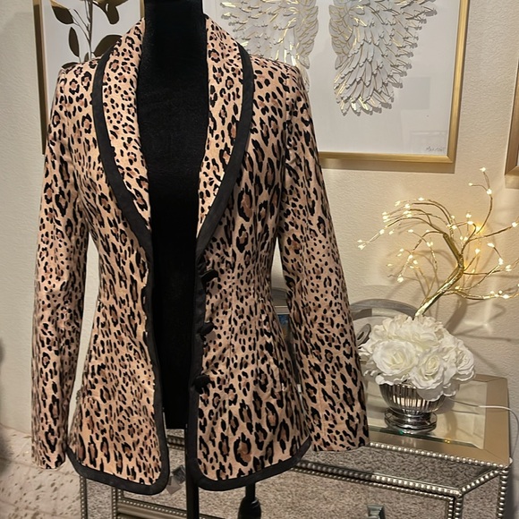 Leopard print blazer - SIZE 2 - Picture 5 of 8